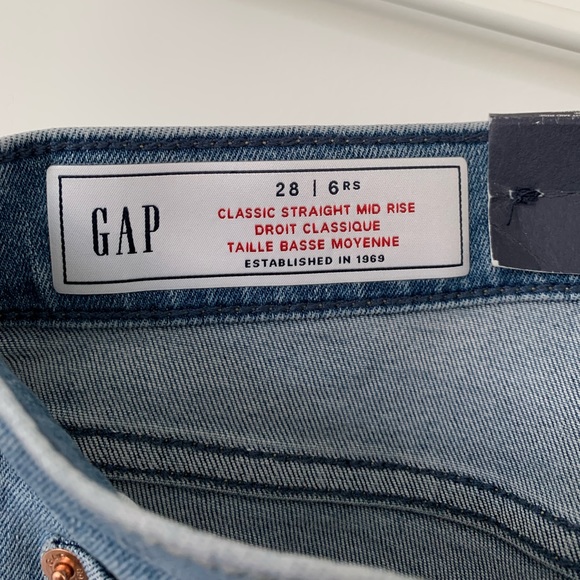 GAP 28/6 Light wash classic straight jeans - Picture 4 of 6